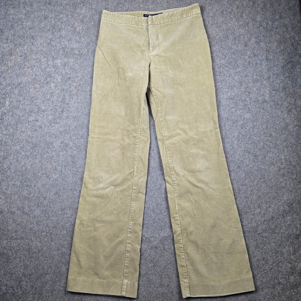 Ralph Lauren Sport Corduroy Pants Womens Size 8 Tan Beige Straight Leg Preppy